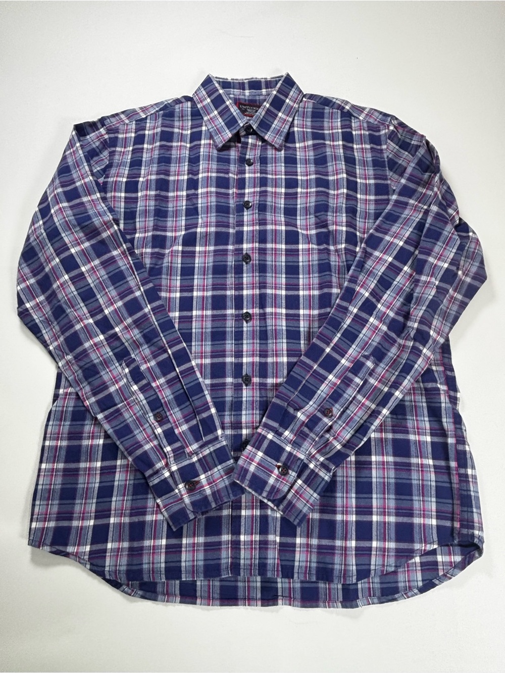 UNTUCKit Men's Plaid Button-Down Shirt